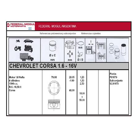 SUBCONJUNTO CORSA 1.6 16V   05